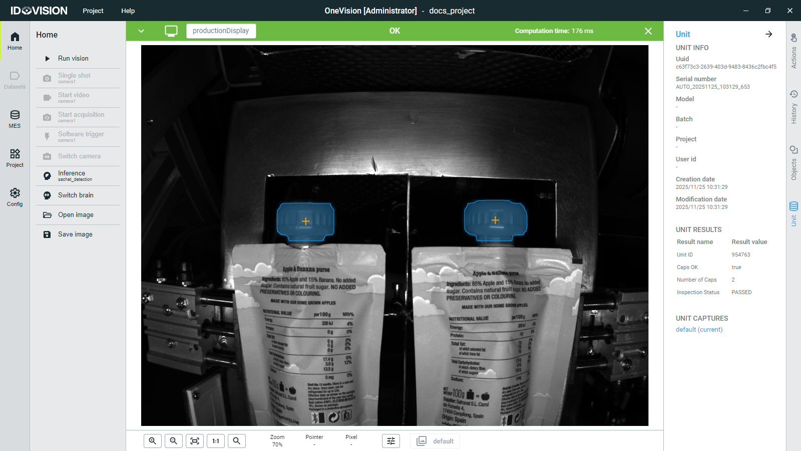 Image display Unit information