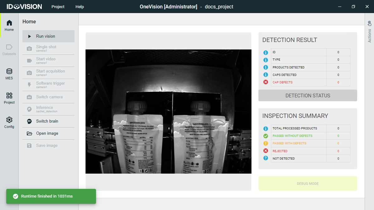 Runtime finished notification